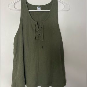 Large Old Navy Dark Green Blouse